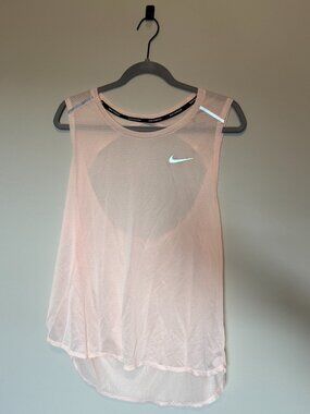 Nike Dri-FIT Mesh Running Tank Top Pink XL NWOT